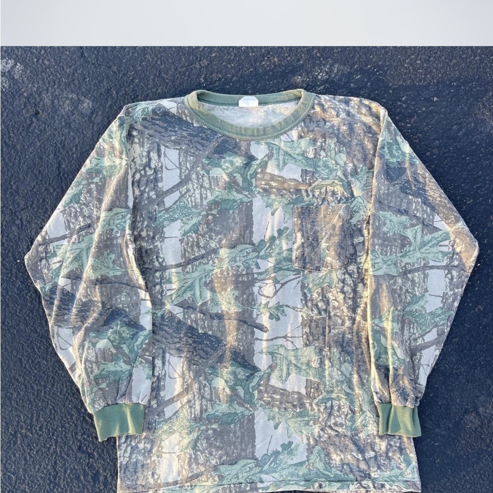 Vintage Camouflage Long Sleeve Shirt